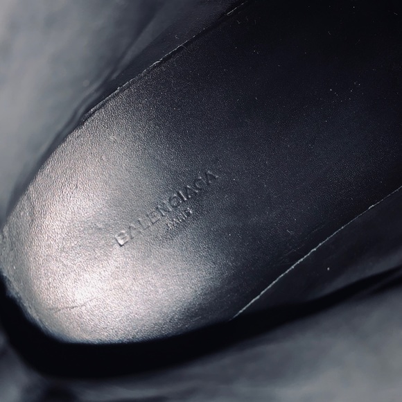 balenciaga arena high shiny black leather shoes - Picture 4 of 4